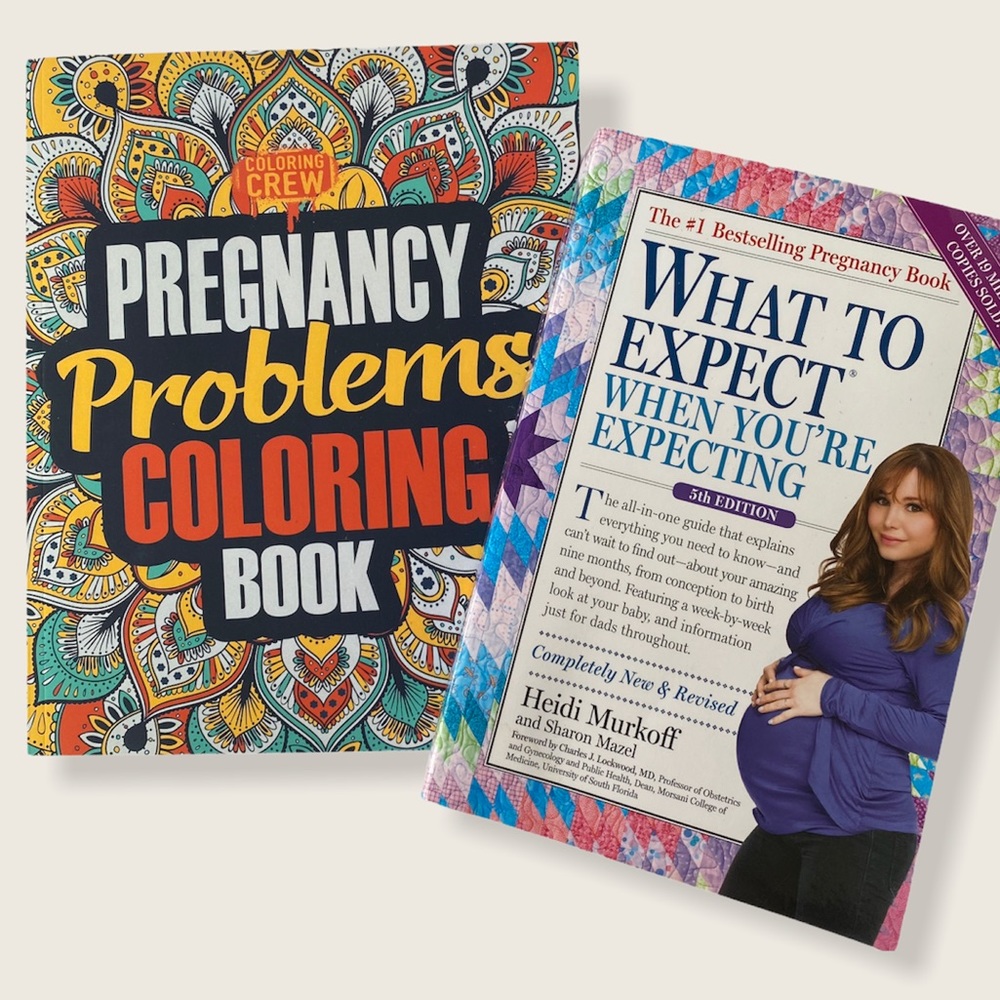 Pregnancy Book Bundle - What to Expect When You’re Expecting & Colouring Book